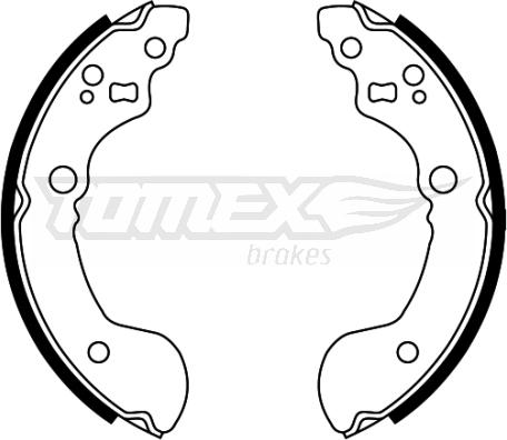 TOMEX brakes TX 22-31 - Kit ganasce freno autozon.pro