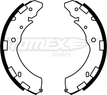 TOMEX brakes TX 22-37 - Kit ganasce freno autozon.pro