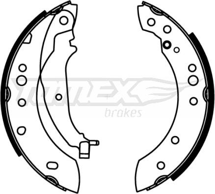 TOMEX brakes TX 22-21 - Kit ganasce freno autozon.pro