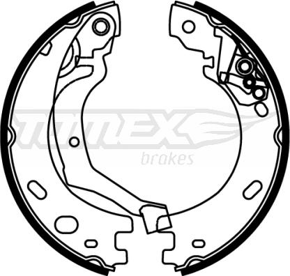 TOMEX brakes TX 22-22 - Kit ganasce freno autozon.pro