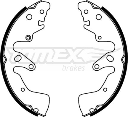 TOMEX brakes TX 22-74 - Kit ganasce freno autozon.pro