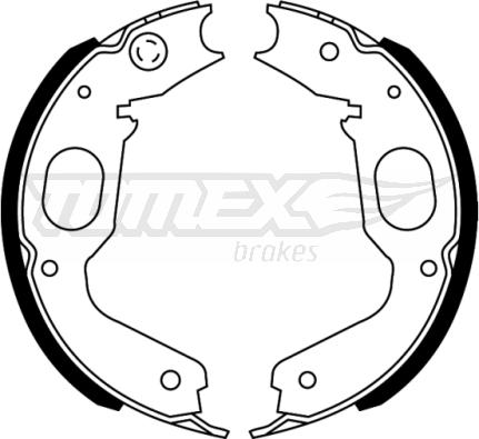 TOMEX brakes TX 22-73 - Kit ganasce freno autozon.pro