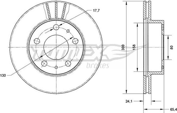 TOMEX brakes TX 70-60 - Discofreno autozon.pro