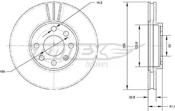 TOMEX brakes TX 70-17 - Discofreno autozon.pro