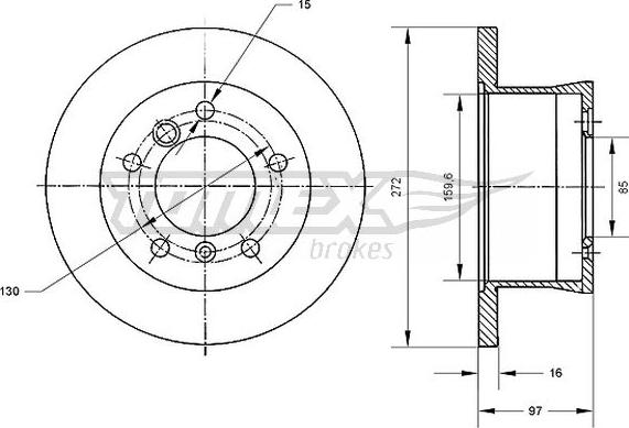 TOMEX brakes TX 70-35 - Discofreno autozon.pro