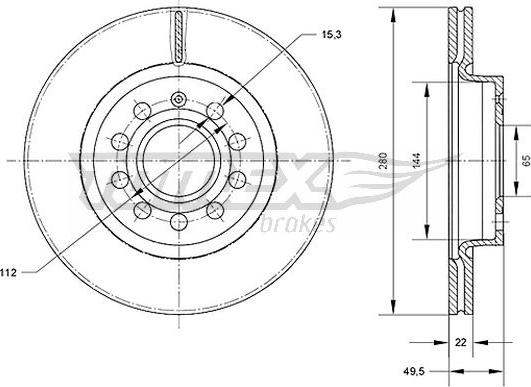 TOMEX brakes TX 70-30 - Discofreno autozon.pro