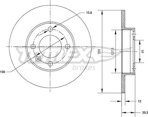 TOMEX brakes TX 70-32 - Discofreno autozon.pro