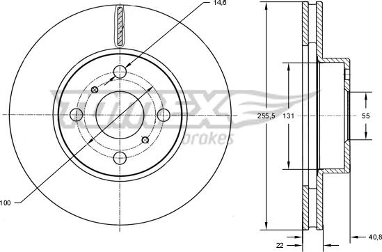 TOMEX brakes TX 71-32 - Discofreno autozon.pro