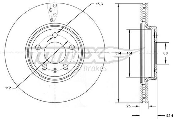 TOMEX brakes TX 72-48 - Discofreno autozon.pro