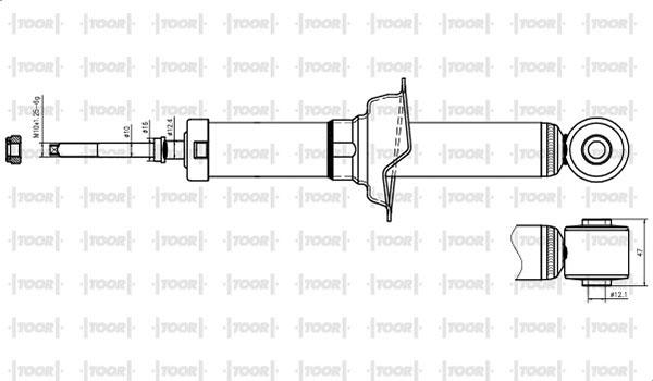 TOOR SG59400 - Ammortizzatore autozon.pro