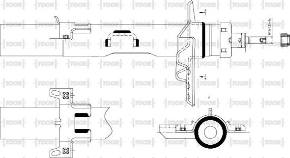 TOOR SG59270 - Ammortizzatore autozon.pro