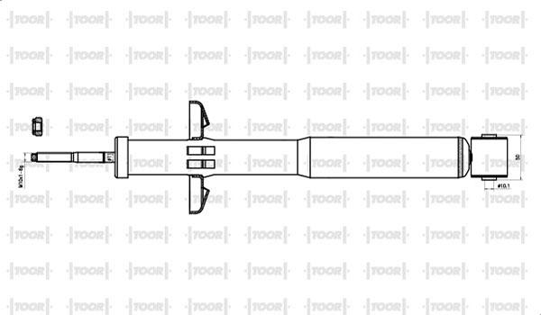 TOOR SG54140 - Ammortizzatore autozon.pro