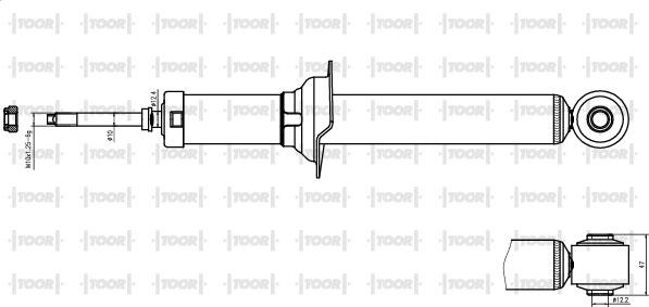 TOOR SG54120 - Ammortizzatore autozon.pro