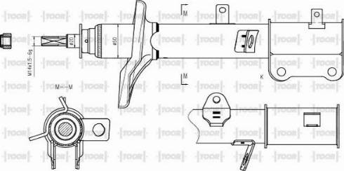 TOOR SG54330 - Ammortizzatore autozon.pro