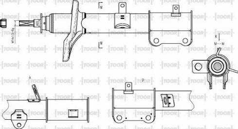 TOOR SG54331 - Ammortizzatore autozon.pro