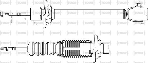 TOOR SG54230 - Ammortizzatore autozon.pro