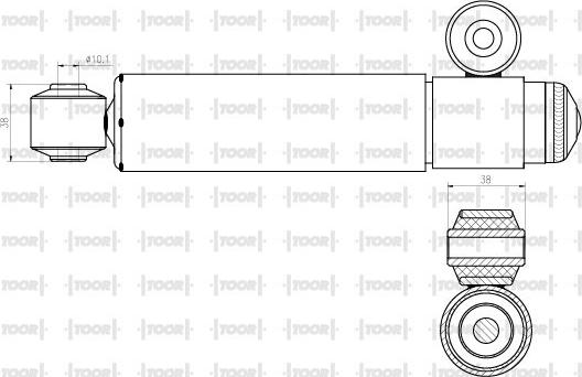 TOOR SG50070 - Ammortizzatore autozon.pro