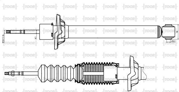 TOOR SG50720 - Ammortizzatore autozon.pro