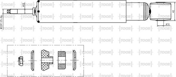 TOOR SG58530 - Ammortizzatore autozon.pro