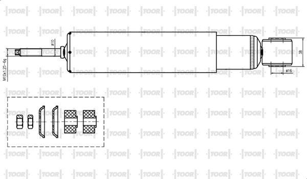 TOOR SG53560 - Ammortizzatore autozon.pro