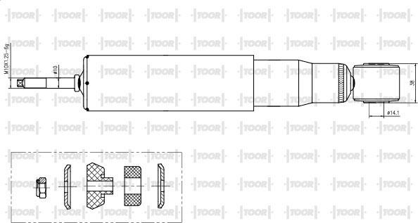 TOOR SG53690 - Ammortizzatore autozon.pro