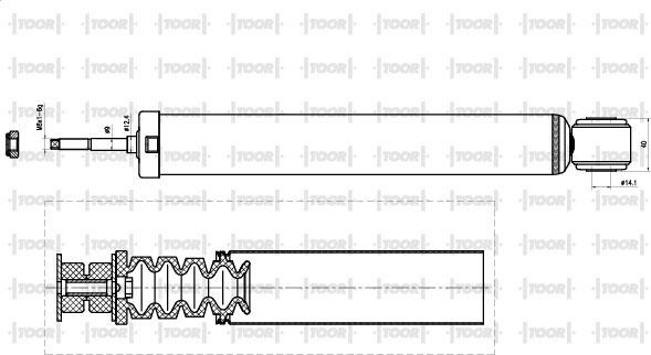 TOOR SG53800 - Ammortizzatore autozon.pro