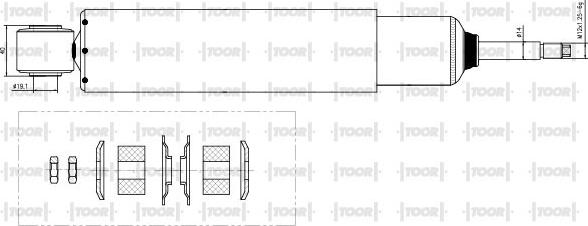 TOOR SG53380 - Ammortizzatore autozon.pro