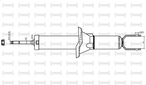 TOOR SG53280 - Ammortizzatore autozon.pro