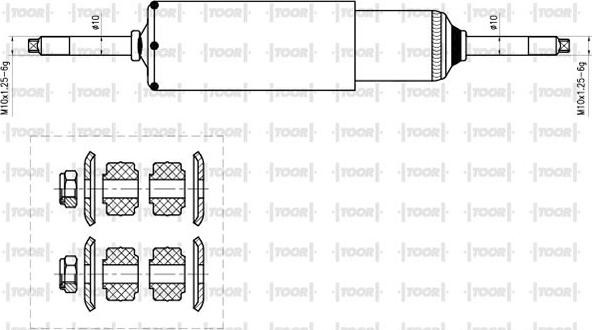 TOOR SG57580 - Ammortizzatore autozon.pro