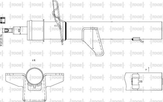 TOOR SG57740 - Ammortizzatore autozon.pro