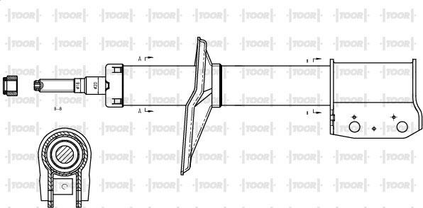 TOOR SG14920 - Ammortizzatore autozon.pro