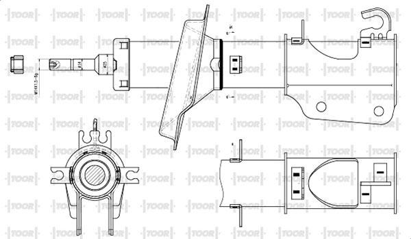 TOOR SG14480 - Ammortizzatore autozon.pro