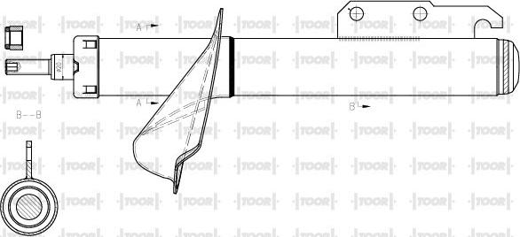 TOOR SG14470 - Ammortizzatore autozon.pro