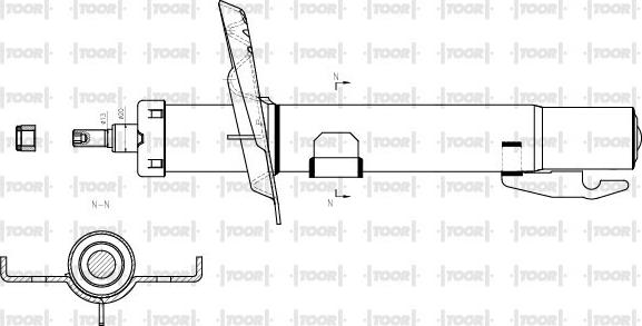 TOOR SG14550 - Ammortizzatore autozon.pro