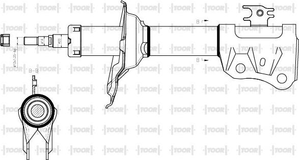 TOOR SG14530 - Ammortizzatore autozon.pro