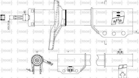 TOOR SG14090 - Ammortizzatore autozon.pro