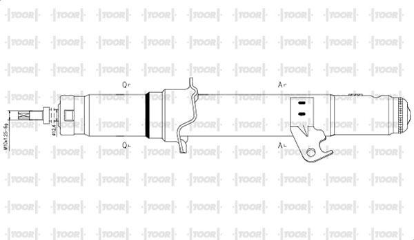 TOOR SG14020 - Ammortizzatore autozon.pro