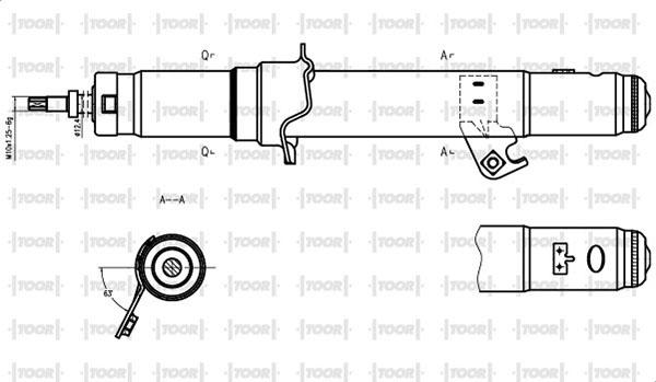 TOOR SG14021 - Ammortizzatore autozon.pro