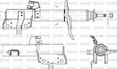 TOOR SG14121 - Ammortizzatore autozon.pro