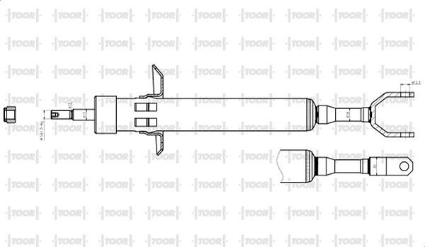 TOOR SG14850 - Ammortizzatore autozon.pro