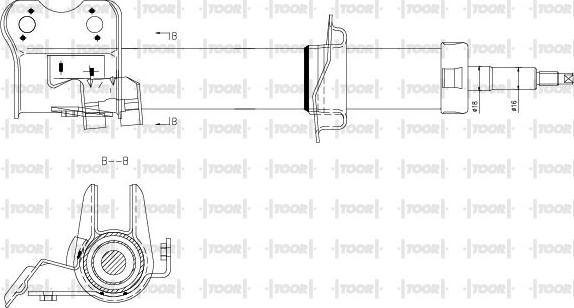 TOOR SG14340 - Ammortizzatore autozon.pro