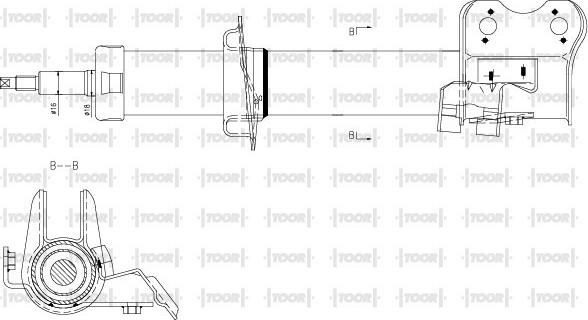 TOOR SG14341 - Ammortizzatore autozon.pro