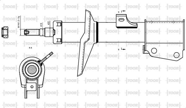 TOOR SG14350 - Ammortizzatore autozon.pro