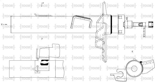 TOOR SG14380 - Ammortizzatore autozon.pro