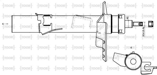 TOOR SG14381 - Ammortizzatore autozon.pro