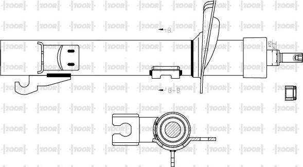 TOOR SG14330 - Ammortizzatore autozon.pro