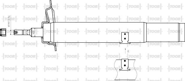 TOOR SG14321 - Ammortizzatore autozon.pro