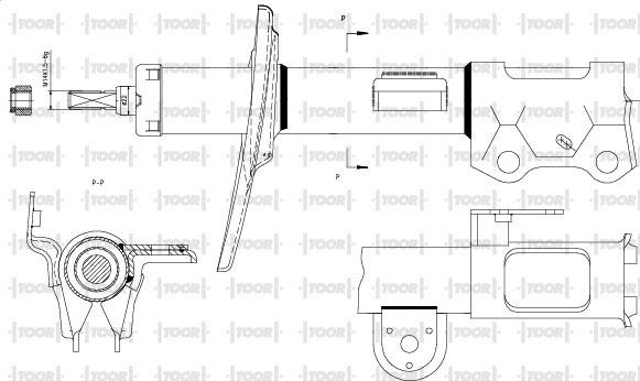 TOOR SG14371 - Ammortizzatore autozon.pro