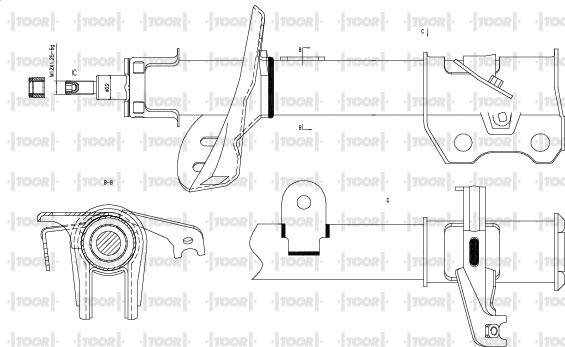 TOOR SG14260 - Ammortizzatore autozon.pro