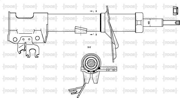 TOOR SG14740 - Ammortizzatore autozon.pro